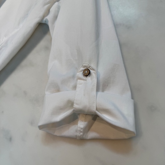 Women’s Top, Drawstrings of Malibu, White Size l 100% Cotton - Picture 3 of 8